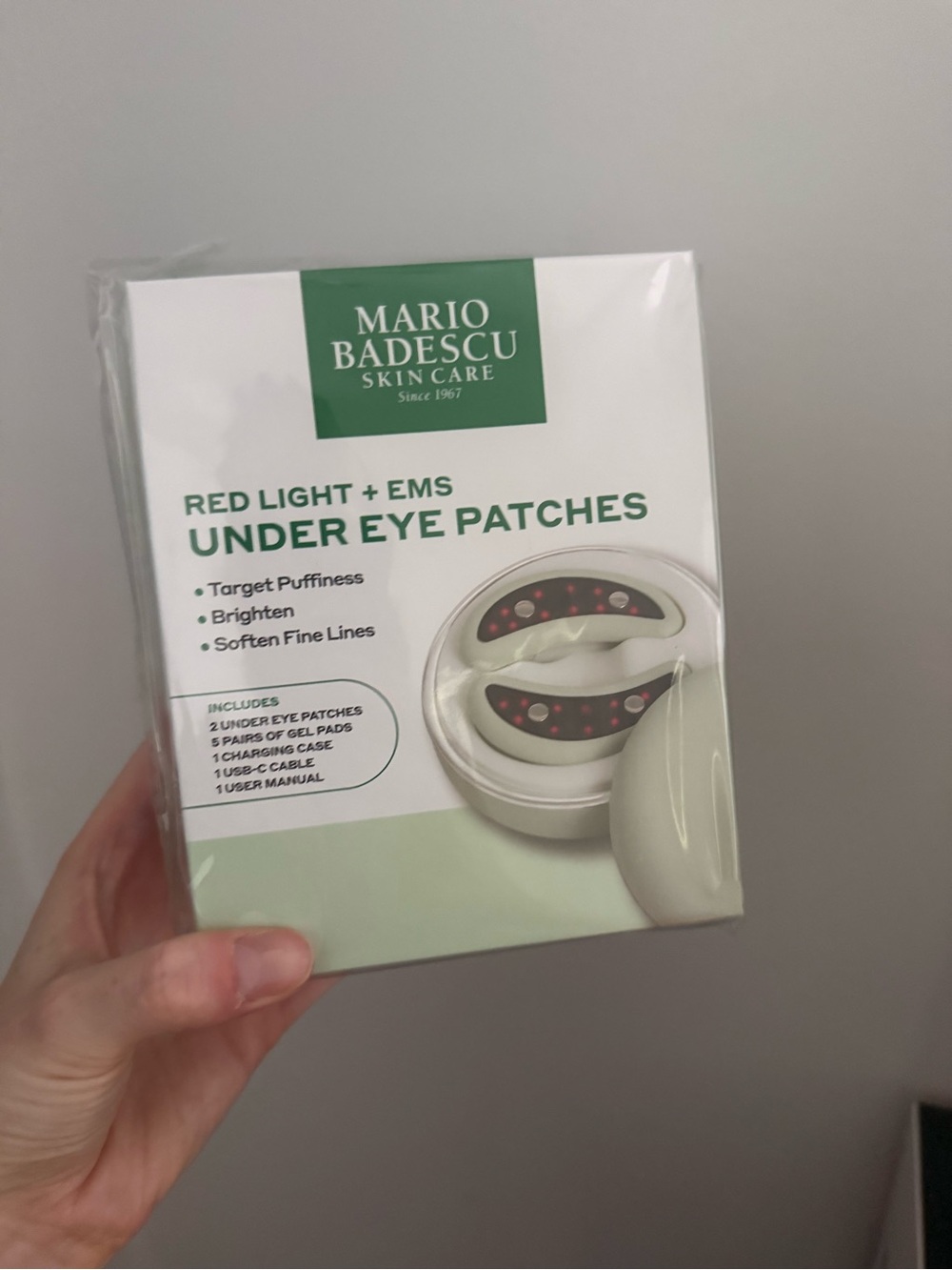NWT Mario Badescu Under Eye Patches with Red Light Set